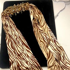 Elegant Zebra Print Headband
